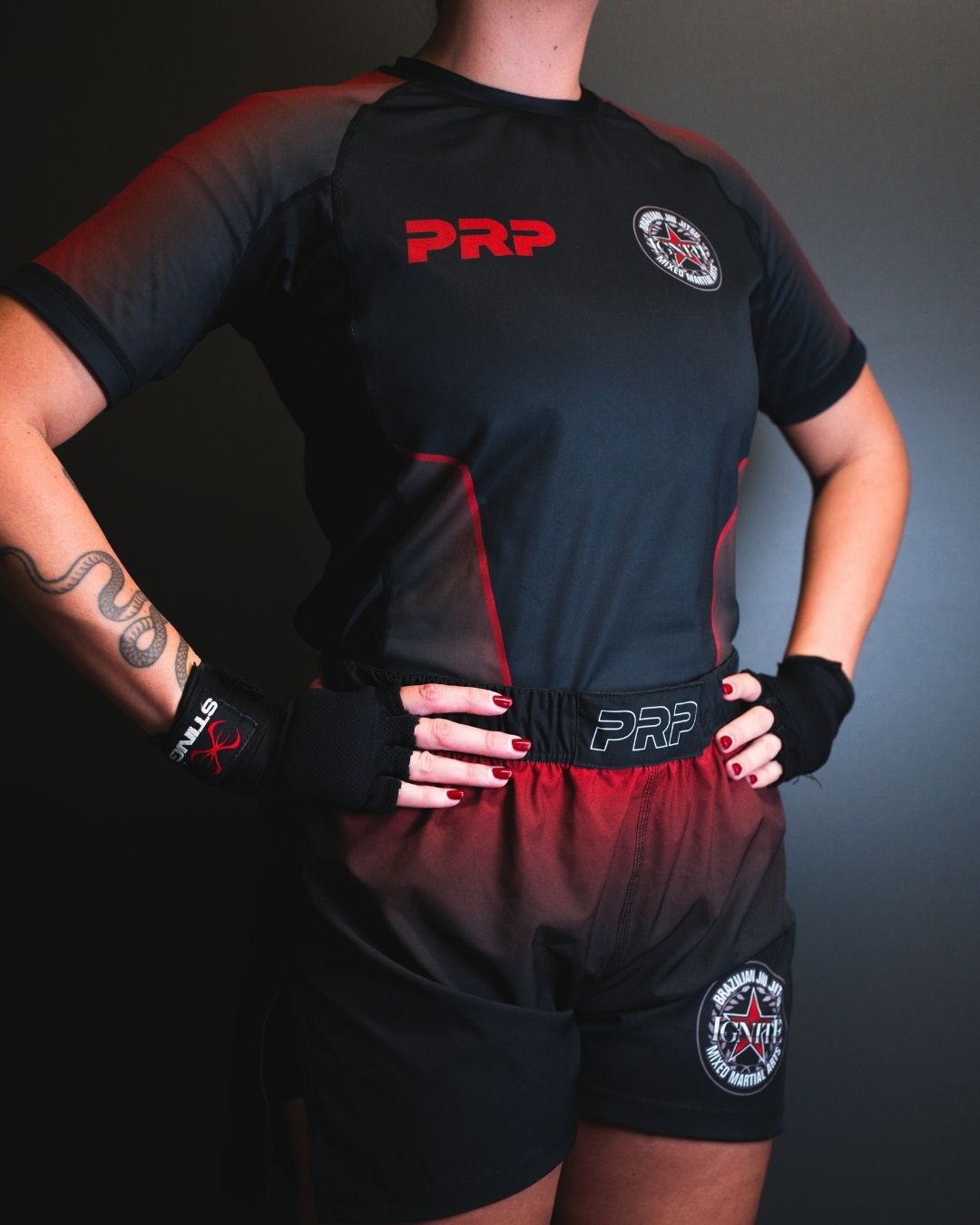 Ignite Martial Arts member in PRP Global rashguard