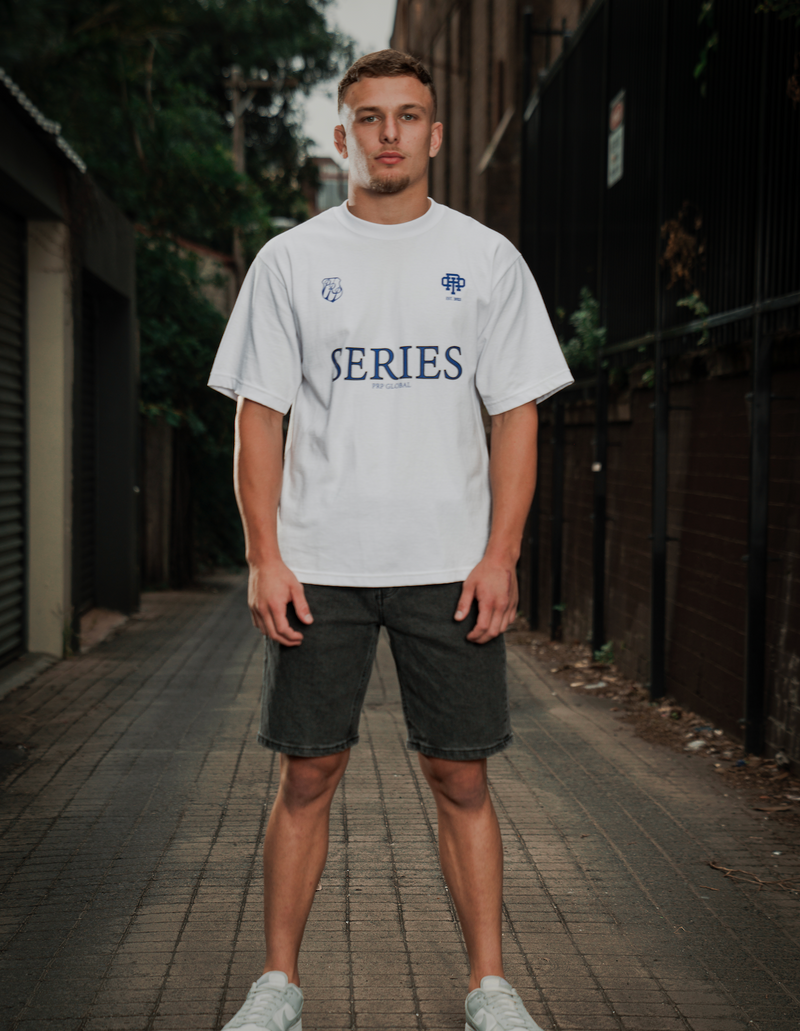 Series Cropped – White/Blue